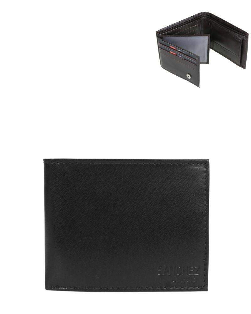 Pánska kožená peňaženka SANCHEZ ZM-110R-035-black