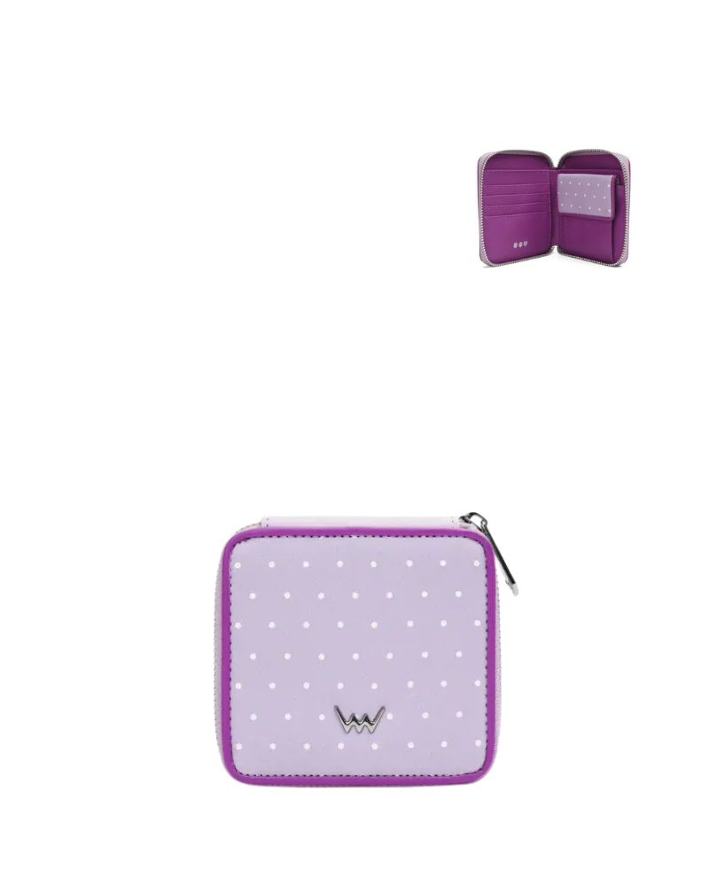 Malá bodkovaná peňaženka VUCH V-RINGER VIOLET