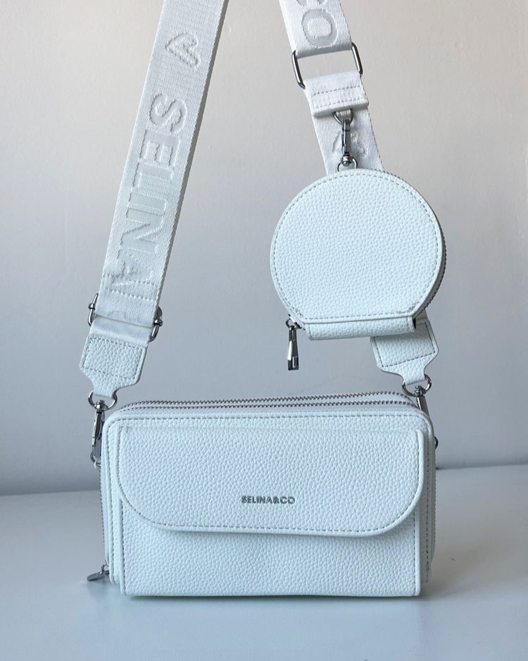 Biela crossbody/peňaženka F-Y-90-4-white