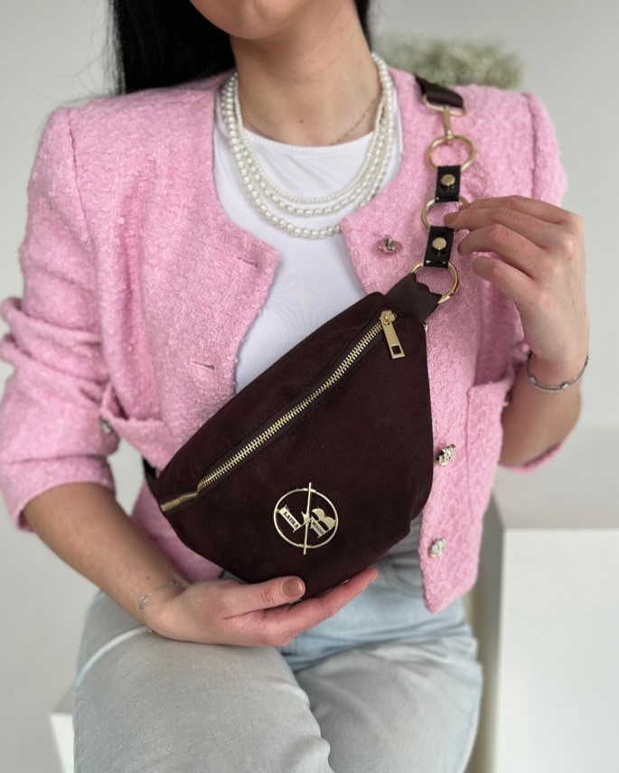 Hnedá crossbody kapsička Laura Biaggi DX-KB82-chocoZAM