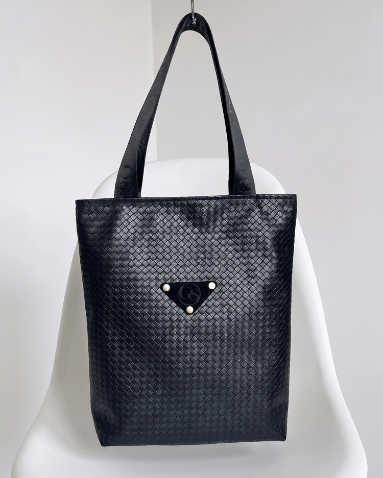 Čierna dámska shopper kabelka Grosso na každý deň
